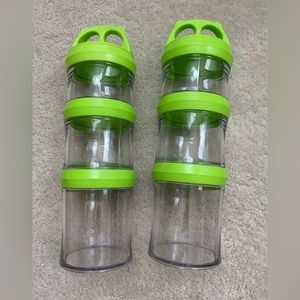 Stackable food canisters